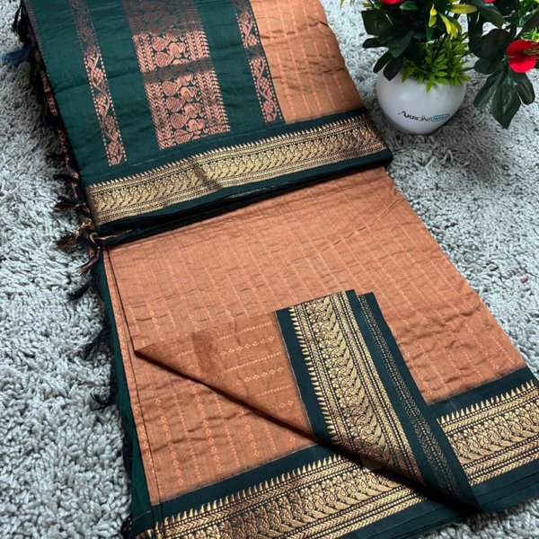 Light Brown Vaira OOSI-Kalyani Cotton