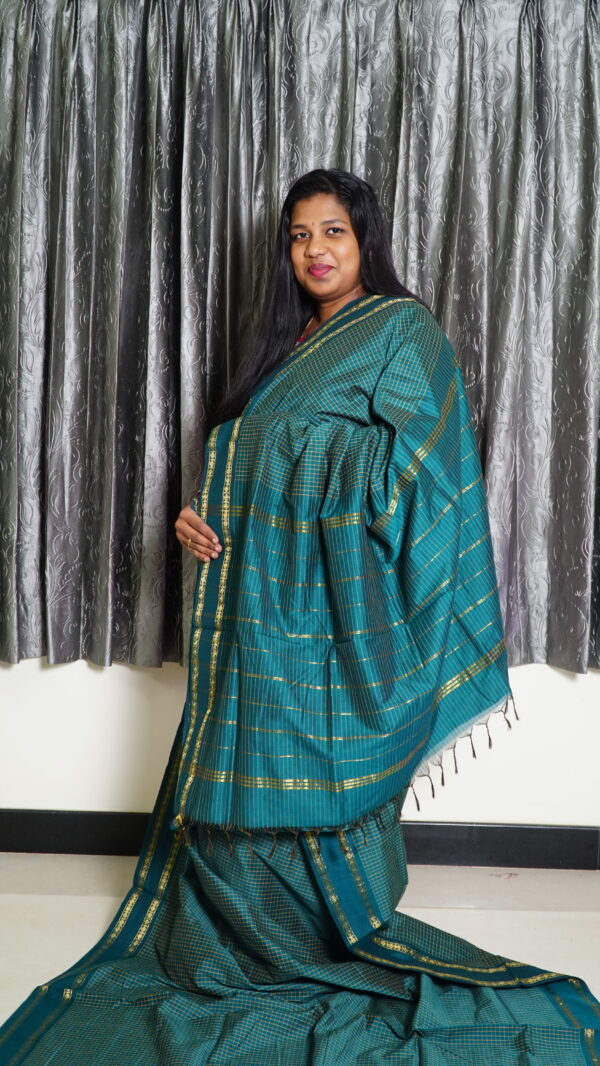 Arani Rama Green Saree