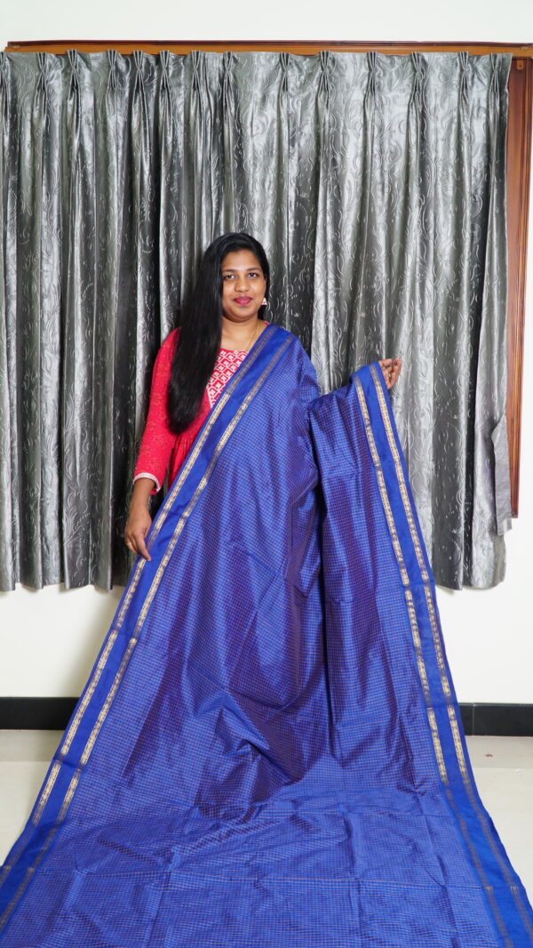 Arani R.Blue Saree - Image 2