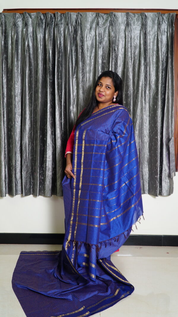 Arani R.Blue Saree
