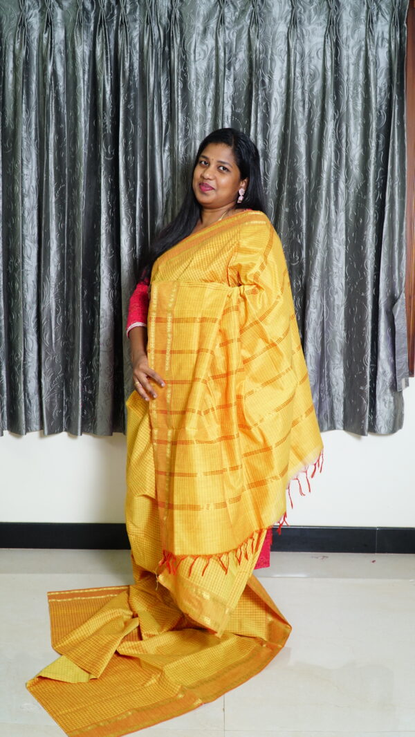 Arani Yellow Saree