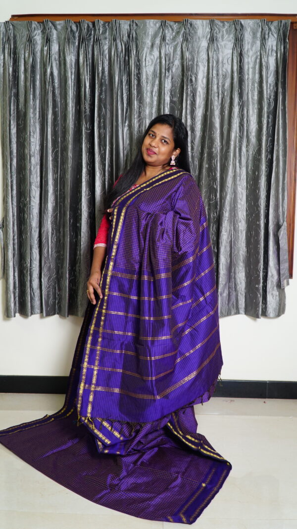 Arani Violet Saree