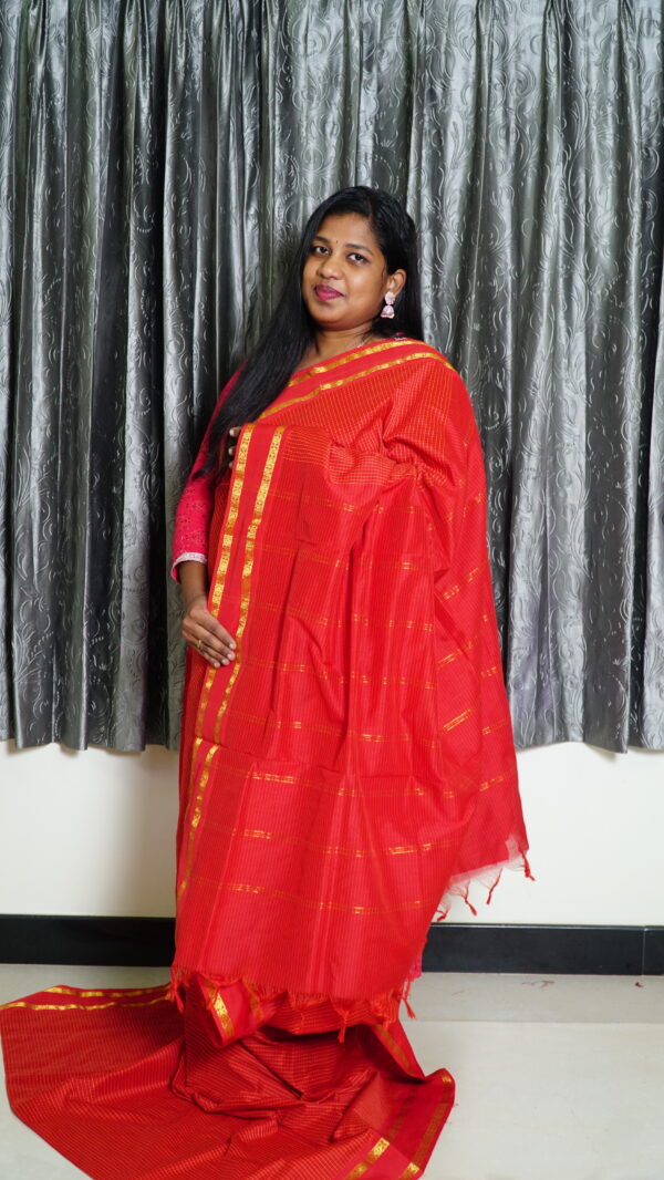 Arani Red Saree