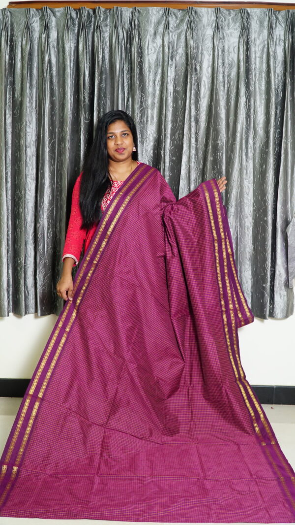 Arani Purple Saree - Image 2