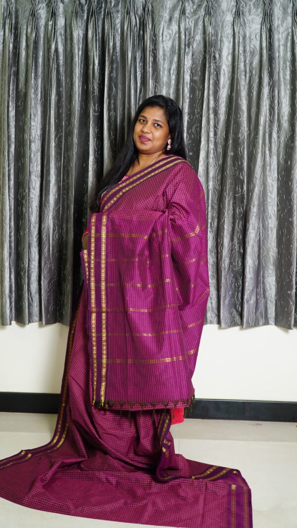 Arani Purple Saree