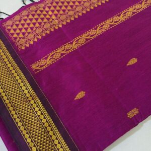 Kalyani cotton Pink saree