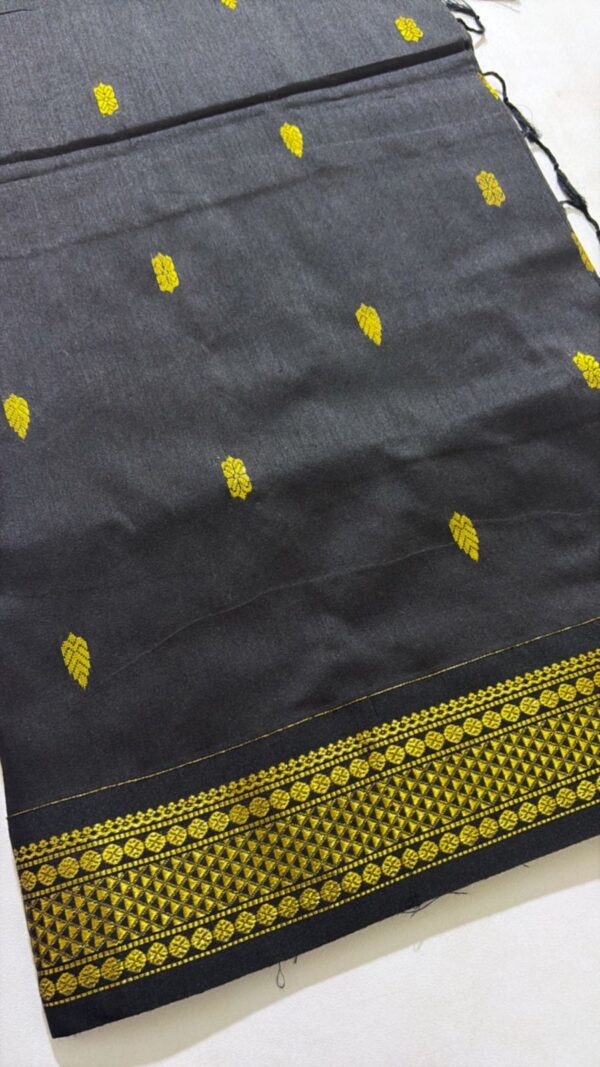 Kalyani cotton Black saree - Image 2