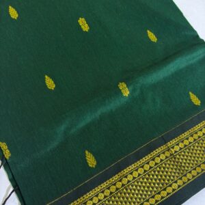 Kalyani cotton Green saree