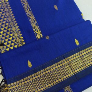 Kalyani cotton Blue saree