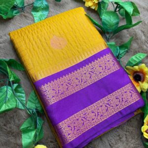mango-yellow-saree-with-violet-border
