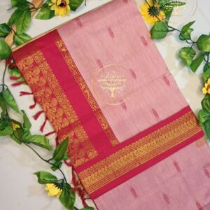 Pavitha-Dusty Pink Kalyani Cotton Saree