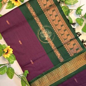 Sanvi – Purple Kalyani Cotton Saree