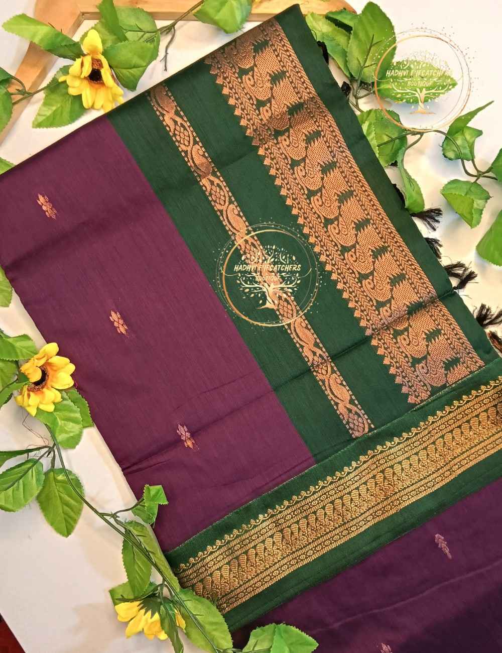 Sanvi – Purple Kalyani Cotton Saree