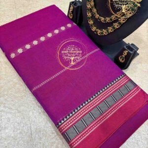 Vinutha – Royal Magenta Narayanpet Cotton Saree