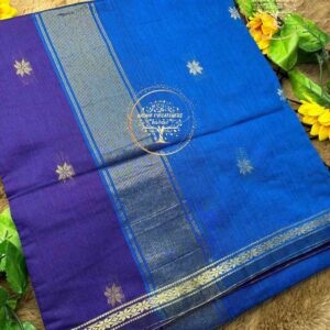 NagaJothi-Violet Semi Maheswari Silk Cotton Saree