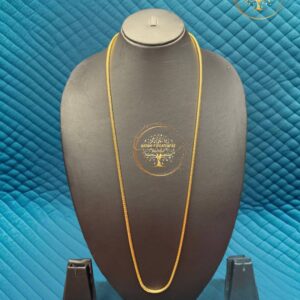 Sleek Gold-Finish Long Neck Chain