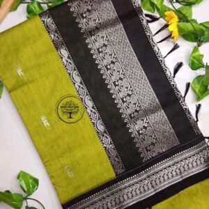 Esha-Mustard Green Kalyani Cotton Saree