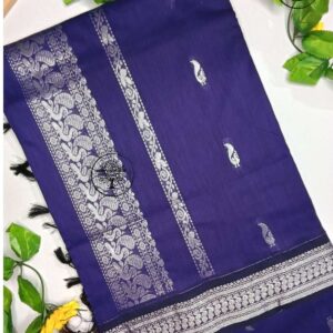 Tanira-Navy Blue Kalyani Cotton Saree