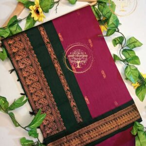 Nalayani – Wine Maroon Kalyani Cotton Saree