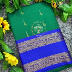 Maanika -Emerald Green Kanchi Soft Silk Saree