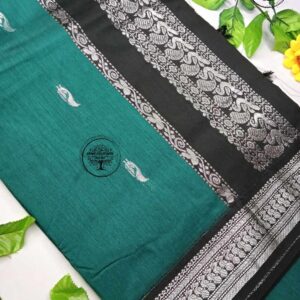 Yalini-Teal Green Kalyani Cotton Saree