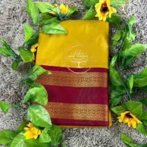 Bhumika-Mustard Yellow Kanchi Soft Silk Saree