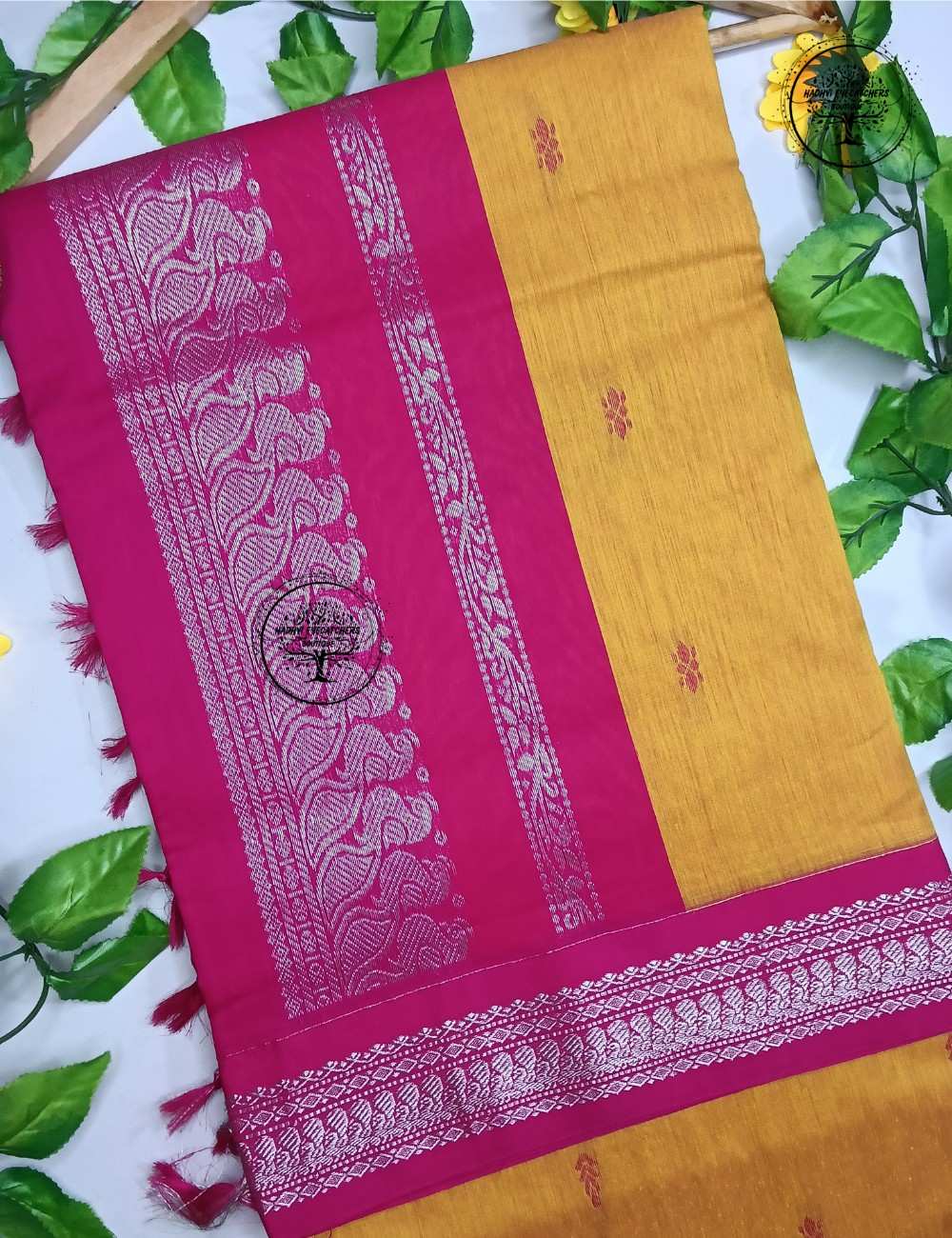 Deepamala-Mustard Yellow Kalyani Cotton Saree
