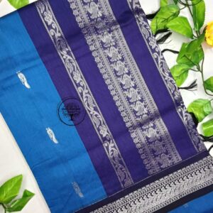 Chitrani -Blue Kalyani Cotton Saree