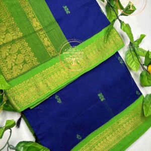 Navira- Royal Blue Kalyani Cotton Saree