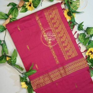 Ishva-Rani Pink Kalyani Cotton Saree