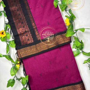 Medhavi – Magenta Pink Kalyani Cotton Saree
