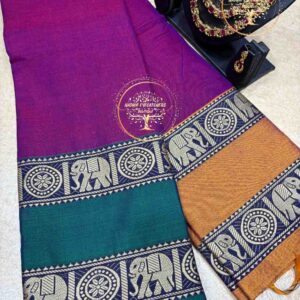 Saesha-Royal Purple Narayanpet Cotton Saree
