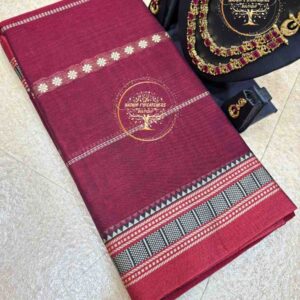 Rupali-Maroon Narayanpet Cotton Saree