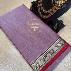 Dharanya-Mauve Purple Narayanpet Cotton Saree