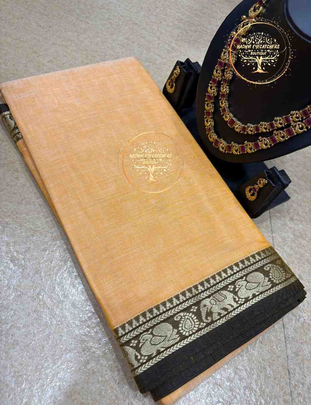 Kamini-Mustard Yellow Narayanpet Cotton Saree